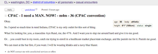 Illustration for article titled CPAC Gay Casual Encounters Craigslist Ads Are Too Perfect to Be True